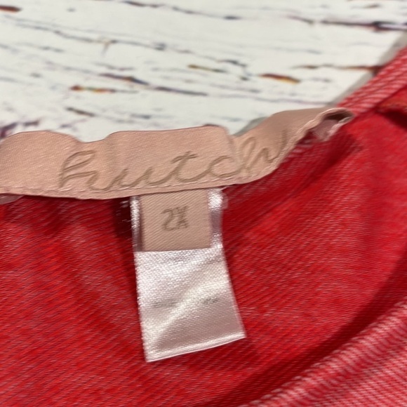 Anthropologie Hutch Speckled Red Swing A-line Mini Dress - Picture 2 of 10